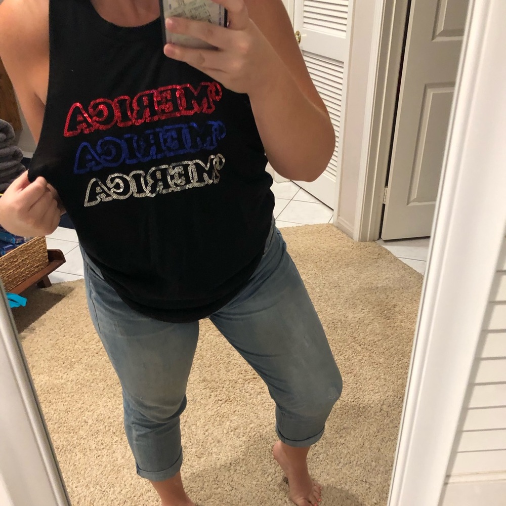 PINK ‘Merica bling tank